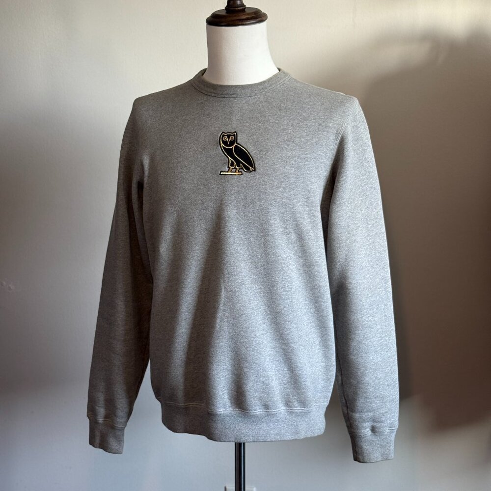 OVO October's Very Own | Classic Crewneck | Heather Grey | Owl